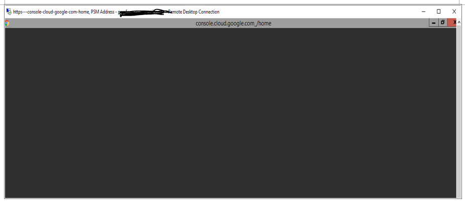 The PSM-WebApp Dispatcher stuck at page loading step of Google cloud ...