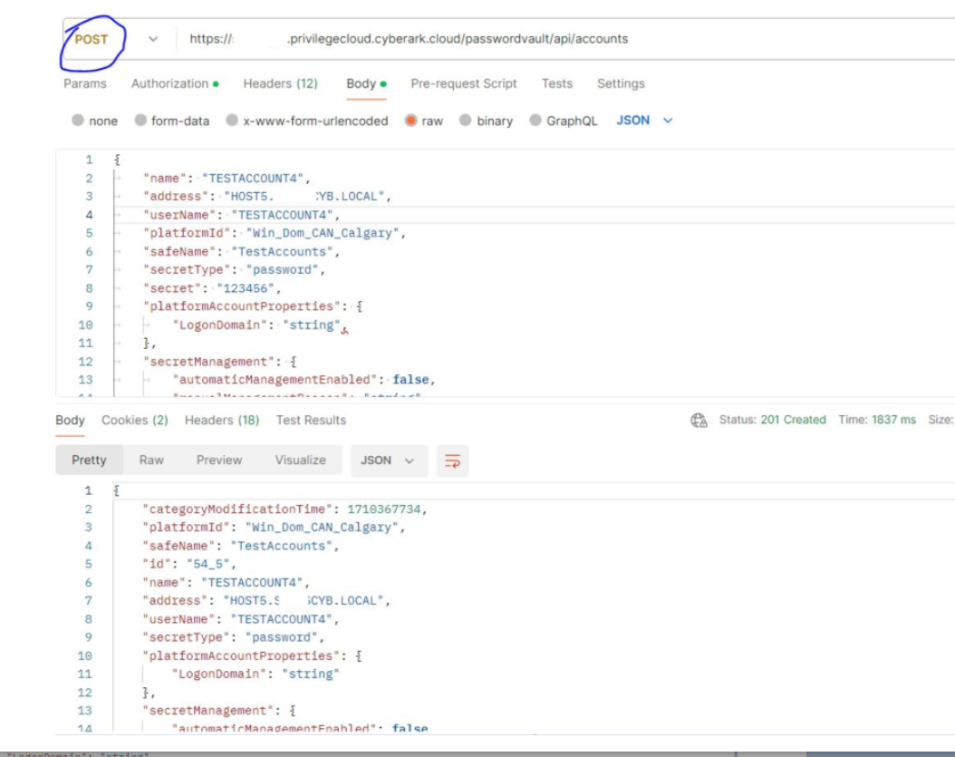 Encountering 403 Error When Attempting to Add an Account via API: 'We ...