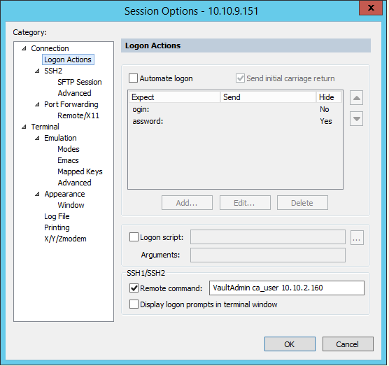 PSMP - How to configure SecureCRT to connect through the PSMP, PSM for ...