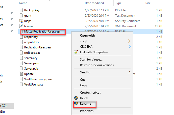 PADR0100W Metadata Replication warning - Last IO Error Code