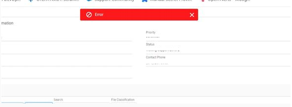 Error while uploading files to a case or into My Company Files section ...
