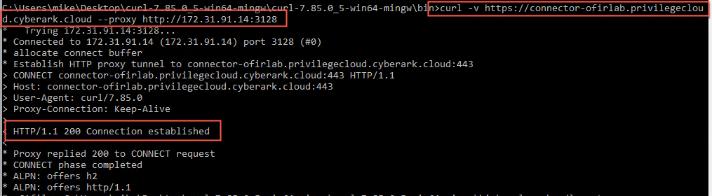 Proxy Configuration in Privilege Cloud