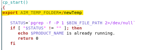 CP Linux - How to change the location of the CP_TEMP_FOLDER