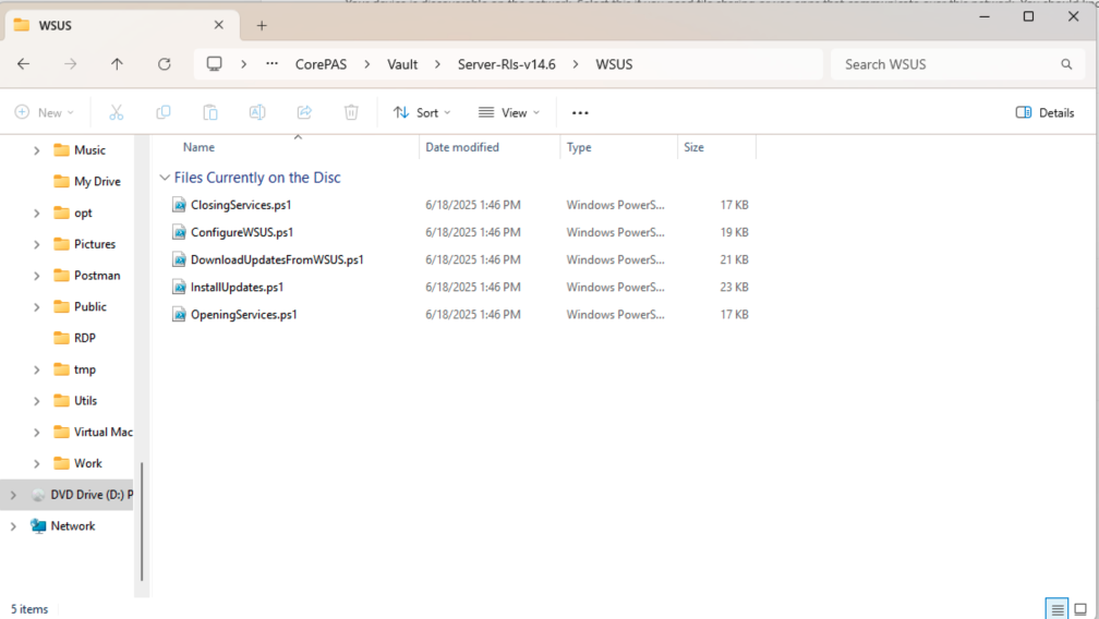 Vault Server: Windows Updates With Windows Server Update Services (WSUS)