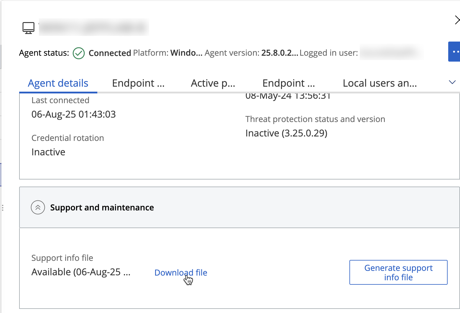 EPM - How to gather Support Info logs via EPM console