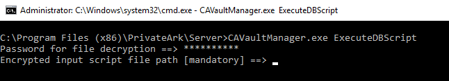 How to run the Master Password Reset script