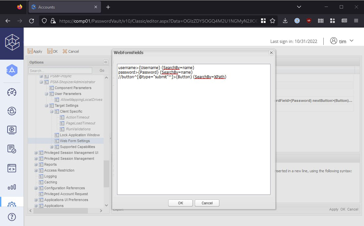 Creating a CyberArk Privileged Session Manager Connection Component for ...