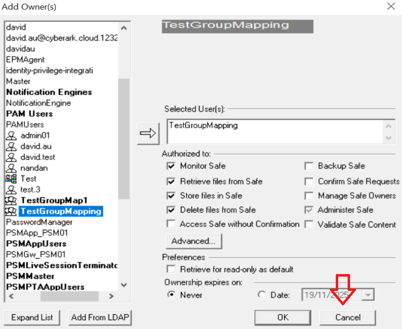 How to update the existing AD users/group to the new directory mapping ...