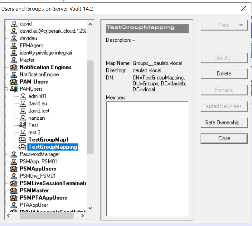 How to update the existing AD users/group to the new directory mapping ...