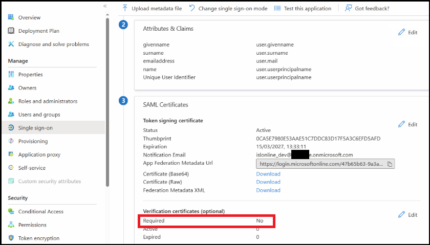 EPM Entra SAML SSO Expired EPM Certificate