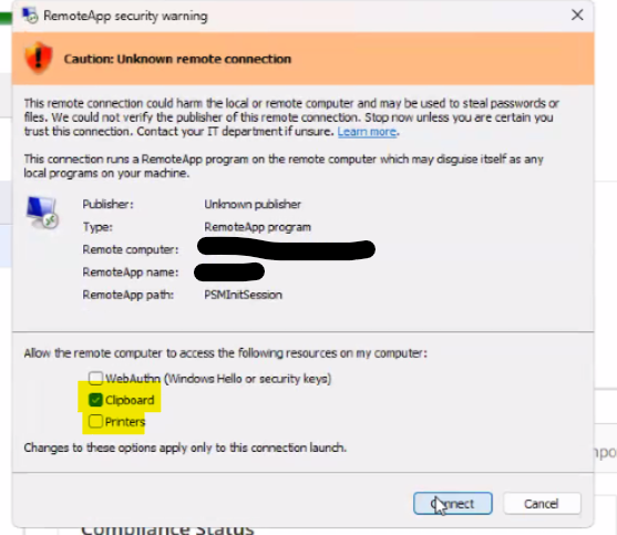 How to disable Clipboard and Printer redirection for downloaded RDP ...