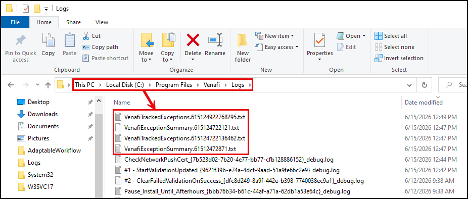 How To: Enable core exception tracking debug logs in TPF